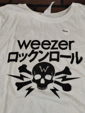 WEEZER - Japanese White Baby Doll ~Never Worn~ Junior XXL