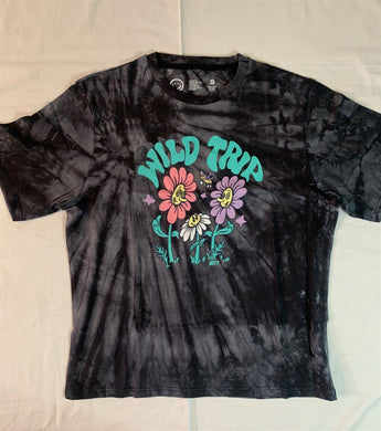 NEFF Wild Trip Flowered Black Tie Dye T-Shirt ~Never Worn~ S M L XL ~