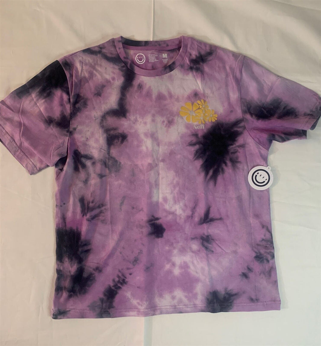 NEFF Purple Daisy Flowered Psychedelic Tie Dye T-Shirt ~Never Worn~ S M L XL
