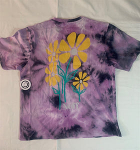 NEFF Purple Daisy Flowered Psychedelic Tie Dye T-Shirt ~Never Worn~ S L