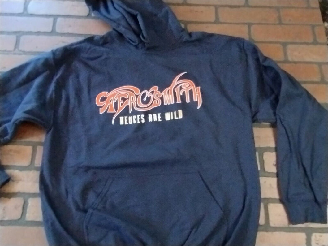 AEROSMITH -2019 Deuces Are Wild Rare Long Sleeve Pullover Hoodie~NEVER WORN~L XL