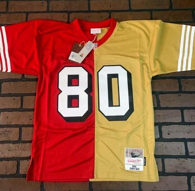 JERRY RICE 1994 Mitchell & Ness Split Legacy Football Jersey ~Never Worn~