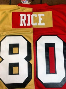 JERRY RICE 1994 Mitchell & Ness Split Legacy Football Jersey ~Never Worn~