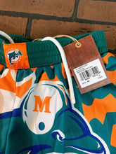 Load image into Gallery viewer, MIAMI DOLPHINS Mitchell &amp; Ness Jumbotron 2.0 Basketball Shorts ~New~