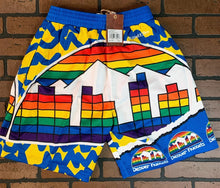 Load image into Gallery viewer, DENVER NUGGETS Mitchell &amp; Ness Jumbotron 2.0 Sublimated Basketball Shorts ~New~
