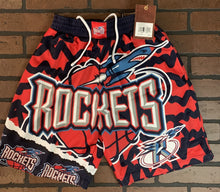 Load image into Gallery viewer, HOUSTON ROCKETS Mitchell &amp; Ness Jumbotron 2.0 Sublimated Basketball Shorts ~New~
