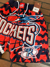 Load image into Gallery viewer, HOUSTON ROCKETS Mitchell &amp; Ness Jumbotron 2.0 Sublimated Basketball Shorts ~New~