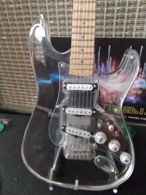 FENDER - Clear Acrylic Strat 1:4 Scale Replica Guitar ~Axe Heaven~