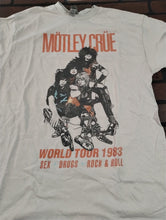 Load image into Gallery viewer, MOTLEY CRUE-Vintage inspired 1983 Tour Licensed Tan T-shirt ~Never Worn~M XL 2XL