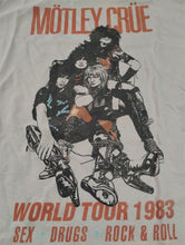 Load image into Gallery viewer, MOTLEY CRUE-Vintage inspired 1983 Tour Licensed Tan T-shirt ~Never Worn~M XL 2XL
