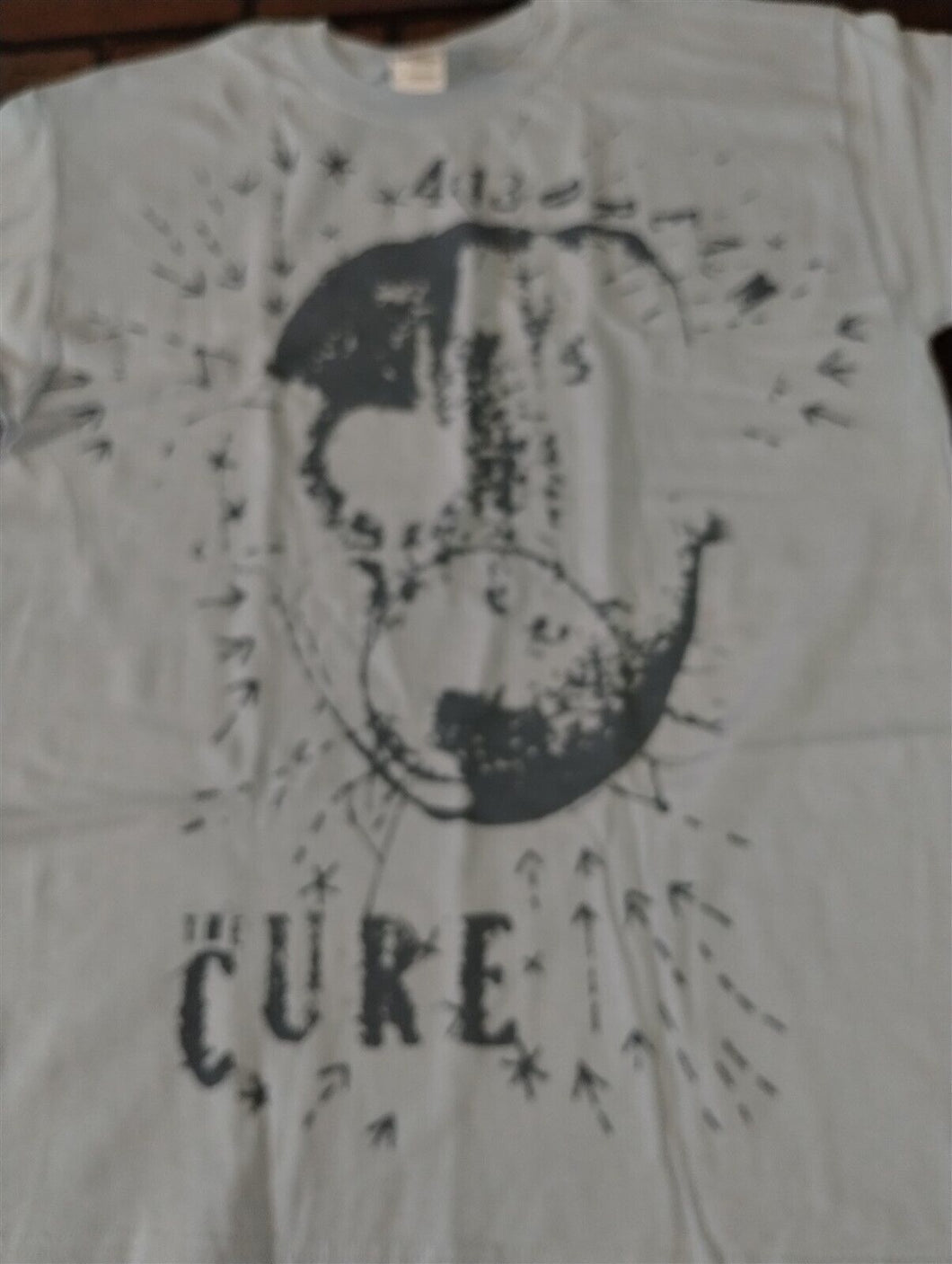 THE CURE - 2009 4:13 Dream Jumbo Face Blue T-shirt ~Never Worn~ M L