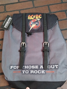 AC/DC - For Those About to Rock Rocksax Heritage Backpack ~New~