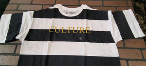 MIGOS - 2018 Embroidered Striped Culture shirt ~Licensed / Never Worn~ M L XL