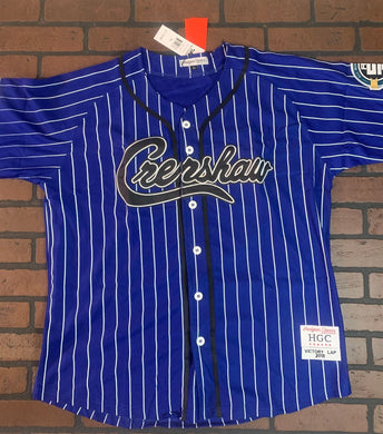 CRENSHAW Victory Lap Blue Pinstripe Headgear Classics Baseball Jersey ~New~XL