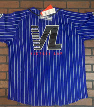 Load image into Gallery viewer, CRENSHAW Victory Lap Blue Pinstripe Headgear Classics Baseball Jersey ~New~XL