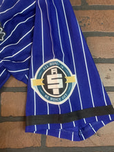 Load image into Gallery viewer, CRENSHAW Victory Lap Blue Pinstripe Headgear Classics Baseball Jersey ~New~XL