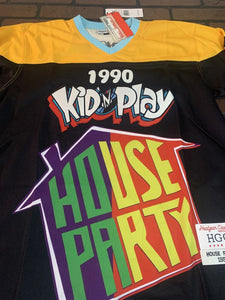 KID 'N' PLAY HOUSE PARTY Headgear Classics Yellow Hockey Jersey ~Never Worn~ L