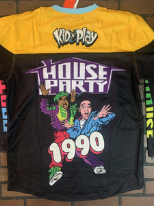 KID 'N' PLAY HOUSE PARTY Headgear Classics Yellow Hockey Jersey ~Never Worn~ L