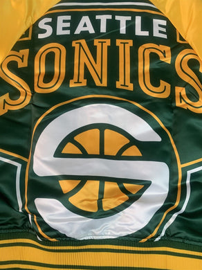 SEATTLE SONICS Mitchell & Ness Colossal Jacket ~Never Worn~ M