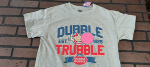 DUBBLE TRUBBLE Bubble Gum w/ Pud-2019 Gray T-shirt ~Licensed /Never Worn~ M L XL