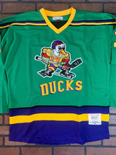 Load image into Gallery viewer, MIGHTY DUCKS (Goldberg) Headgear Classics Hockey Green Jersey ~Never Worn~ 2XL