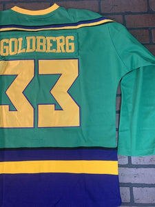 MIGHTY DUCKS (Goldberg) Headgear Classics Hockey Green Jersey ~Never Worn~ 2XL