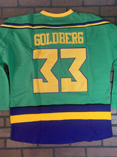 Load image into Gallery viewer, MIGHTY DUCKS (Goldberg) Headgear Classics Hockey Green Jersey ~Never Worn~ 2XL