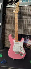Load image into Gallery viewer, Fender Pink Strat w/ White Pickguard 1:4 Scale Replica Guitar ~Axe Heaven
