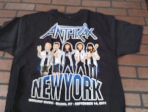 ANTHRAX - 2011 Worship Music New York T-shirt ~Never Worn~ L XL