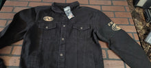 Load image into Gallery viewer, AT THE DRIVE IN - 2014 Hyena Black Denim Button-Up Jacket ~Brand New~ M L