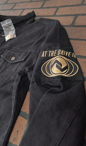 AT THE DRIVE IN - 2014 Hyena Black Denim Button-Up Jacket ~Brand New~ M L