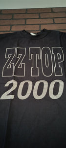 ZZ TOP - 1999 Vintage Millennium Tour Silver Glitter T-shirt ~ L