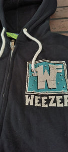 WEEZER - Rare Long Sleeve Zip-Up Hoodie ~BRAND NEW~ S M XL