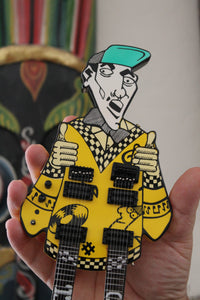 RICK NIELSEN (Cheap Trick) - Uncle Dick doubleneck/leg Replica Guitar~Axe Heaven