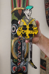 RICK NIELSEN (Cheap Trick) - Uncle Dick doubleneck/leg Replica Guitar~Axe Heaven