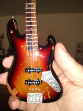 Load image into Gallery viewer, JACO PASTORIUS - Fender Sunburst Jazz Custom 1:4 Scale Replica Bass Guitar ~Axe Heaven~