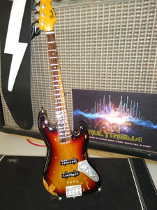 JACO PASTORIUS - Fender Sunburst Jazz Custom 1:4 Scale Replica Bass Guitar ~Axe Heaven~