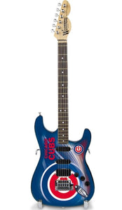 CHICAGO CUBS 1:4 Scale Replica Woodrow NorthEnder Guitar ~Licensed~