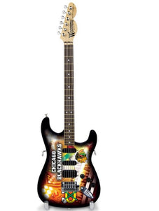 CHICAGO BLACKHAWKS 1:4 Scale Replica Woodrow NorthEnder Guitar ~Licensed~