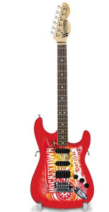 DETROIT RED WINGS 1:4 Scale Replica Woodrow NorthEnder Guitar ~Licensed~