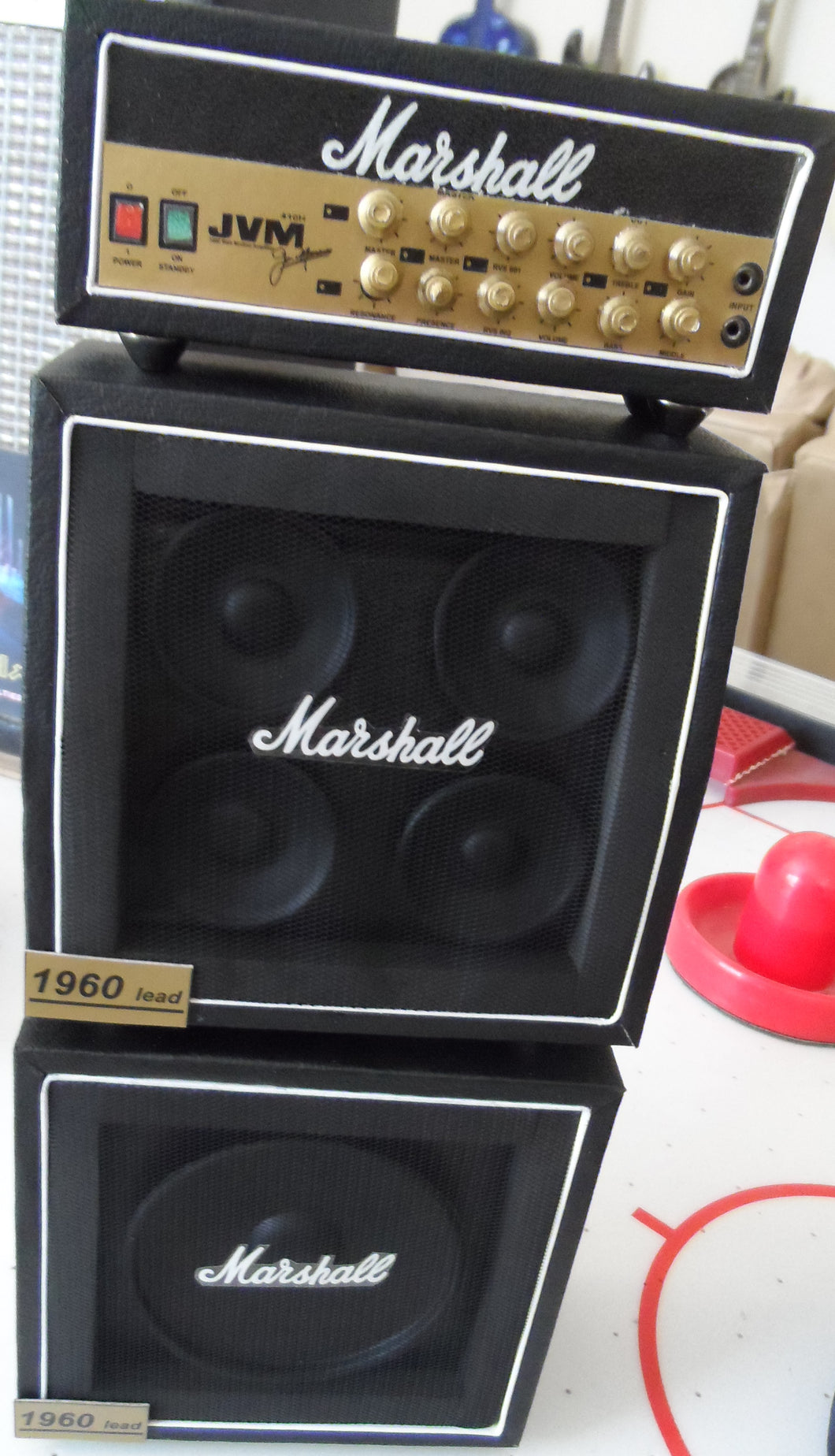 MARSHALL MINIATURE FULL STACK Guitar Amplifier - 1:4 Scale Replica ~Axe Heaven~