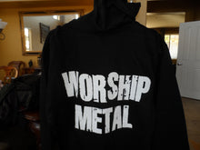 Load image into Gallery viewer, ANTHRAX -2011 Worship Metal Full Zip Up Black Hoodie w/ Drawstring ~NEW~ M