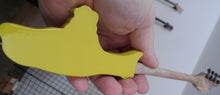 Load image into Gallery viewer, THE BEATLES – Yellow Submarine Shaped 1:4 Scale Replica Bass Guitar ~New~