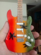 Load image into Gallery viewer, Bob Marley-Fender Stratocaster Rasta Flag Tribute1:4 Scale Replica Guitar ~New~