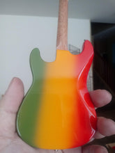 Load image into Gallery viewer, Bob Marley-Fender Stratocaster Rasta Flag Tribute1:4 Scale Replica Guitar ~New~