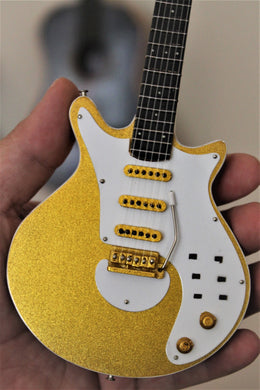 BRIAN MAY (Queen) - Burns Gold Signature 1:4 Scale Replica Guitar ~New~
