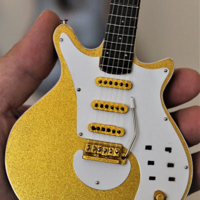 BRIAN MAY (Queen) - Burns Gold Signature 1:4 Scale Replica Guitar ~New~