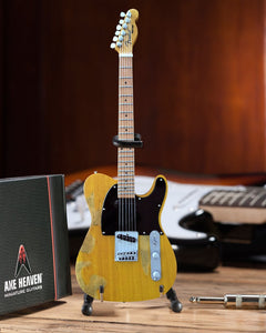 BRUCE SPRINGSTEEN Fender Tele Vintage Blonde 1:4 Scale Replica Guitar~Axe Heaven