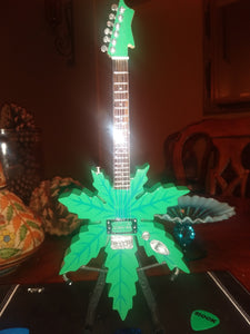CHEECH & CHONG Sweet Leaf Mary Jane 1:4 Scale Replica Guitar ~Axe Heaven~