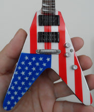 Load image into Gallery viewer, DAVE MUSTAINE (Megadeth) Y2KV US Flag 1:4 Scale Replica Guitar ~New~